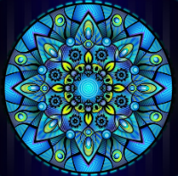 blue mandala small